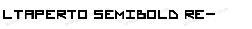 LTAperto SemiBold Re字体转换